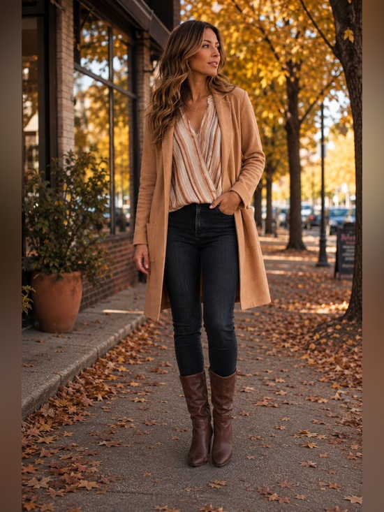 Judy Blue Denim - Judy Blue Size 11 Jeans + Kut Tank + Camel Cardigan 3-Piece Outift